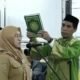 Foto: Bupati Gowa, Sitti Husniah Talenrang saat mengucapkan sumpah dibawah kitab suci Al-Qur'an di Rapat Pansus Hak Angket DPRD Gowa.
