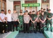 Perkuat Sinergitas TNI-Polri, Kapolresta Gowa Kunjungi Makodim 1409/Gowa