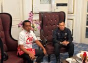 Danyon B Pelopor Satuan Brimob Sulsel Jalin Silaturahmi dengan Bupati dan Wakil Bupati Sidrap