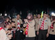 Semarak Parade Semaphore Pramuka Barru Sambut kunjungan Bupati Andi Ina dan Wabup Abustan