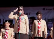 Bupati Andi Ina Pimpin Upacara HUT Pramuka ke-65 Kwarcab Barru Dukung Indonesia Emas 2045