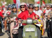 Konvoi Merah Putih Warnai HUT ke-81 RI, Bupati Barru Sapa Warga di Sepanjang Jalan