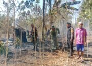 TNI-Polri Bersama Masyarakat Gerak Cepat Padamkan Kebakaran Lahan 2,5 Hektare di Wilayah Kodim 1409/Gowa