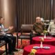 Ketua Umum ADKASI Siswanto (kiri) berbincang bersama Wamendagri Bima Arya Sugiarto (kanan) dan Jamintel Kejaksaan Agung Prof. Dr. Reda Manthovani (tengah) di Hotel Borobudur, Jakarta, dalam kegiatan Rakernas ADKASI 2026 dan HUT ke-25 ADKASI.