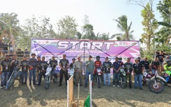 Wabup Barru Abustan Buka Lomba Balap Motor Taxi Kading Cup Race 2026 di Sirkuit Arung Nio
