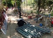 Wujudkan Impian Warga Bungaya, Personel Yonzipur Bersama Kodim 1409/Gowa Kebut Jembatan Gantung