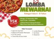 Pizza Hut Berkolaborasi Bersama Whiz Prime Hotel Sudirman Menggelar Lomba Mewarnai 