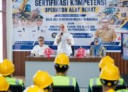 Bupati Barru Buka Pelatihan Uji Sertifikasi Kompetensi Operator Alat Berat di Barru