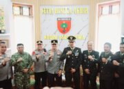 Dandim Gowa Terima Kunjungan Kapolresta Gowa di Momen HUT TNI ke-81, Pererat Sinergitas TNI-Polri