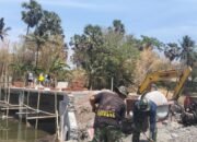 Percepat Infrastruktur Desa, Kodim 1409/Gowa Bersama Masyarakat Lanjutkan Pembangunan Jembatan Garuda