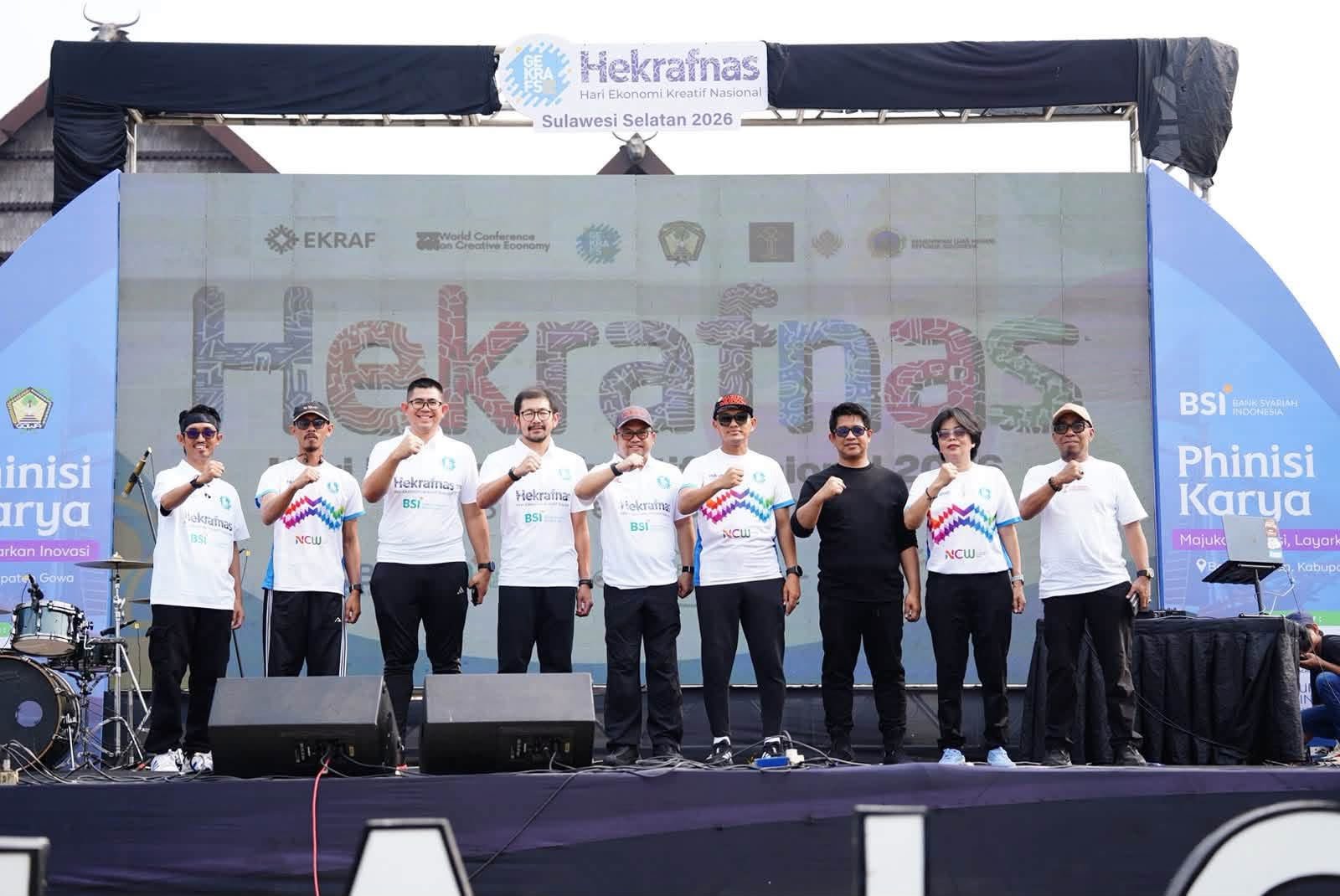 Hasrul Abdul Rajab menghadiri Hekrafnas Sulsel 2026 di Gowa, (Foto.ist).